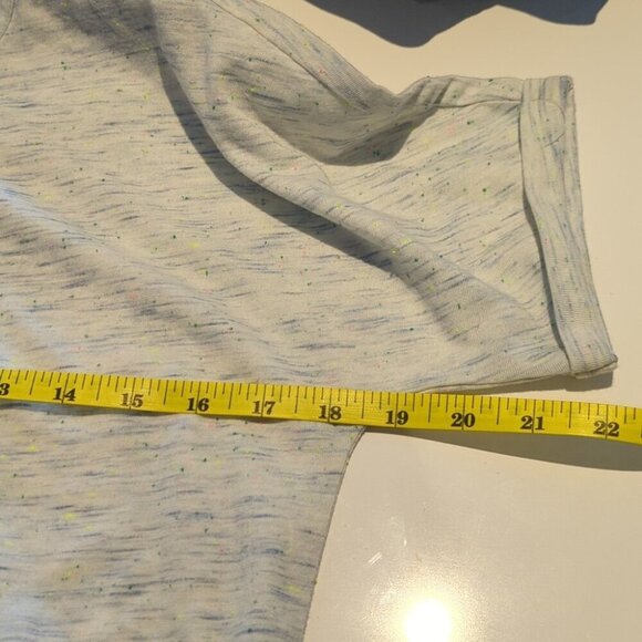 Bench Light Blue Speckle T-Shirt Dress Back Pocket Detail Elastic Waist SM NWT - Picture 6 of 7